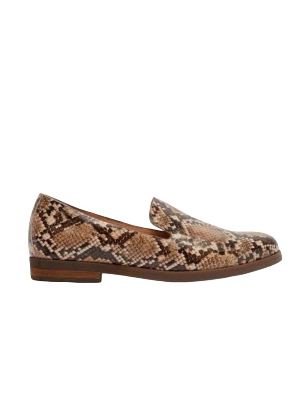 New Korks Laine Snake Embossed Loafer, Size 8.5